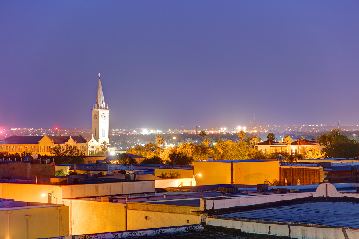 Laredo, Texas Skyline at Night